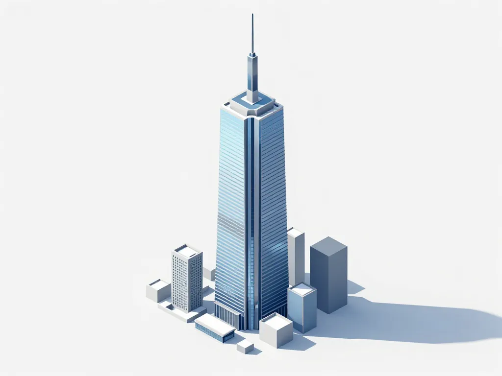 almas tower hauteur schéma isométrique structurel