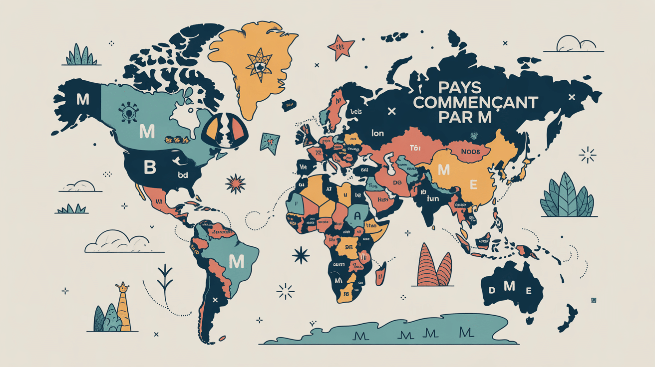 carte vectorielle pays en m