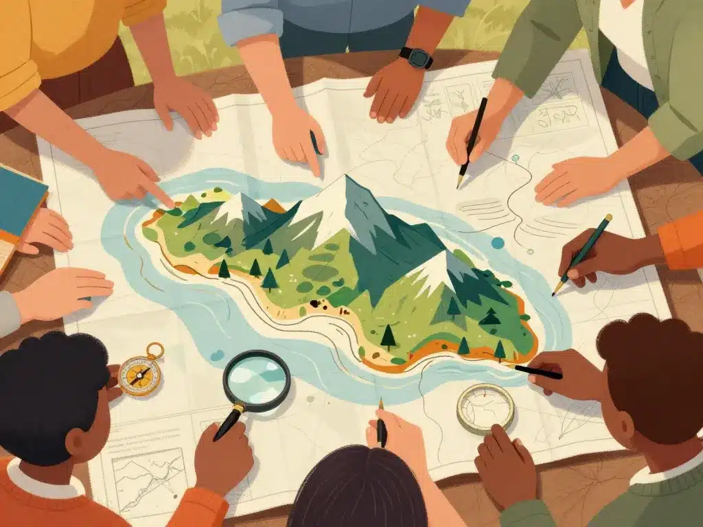 Carte reunion lire interpréter outils de lecture