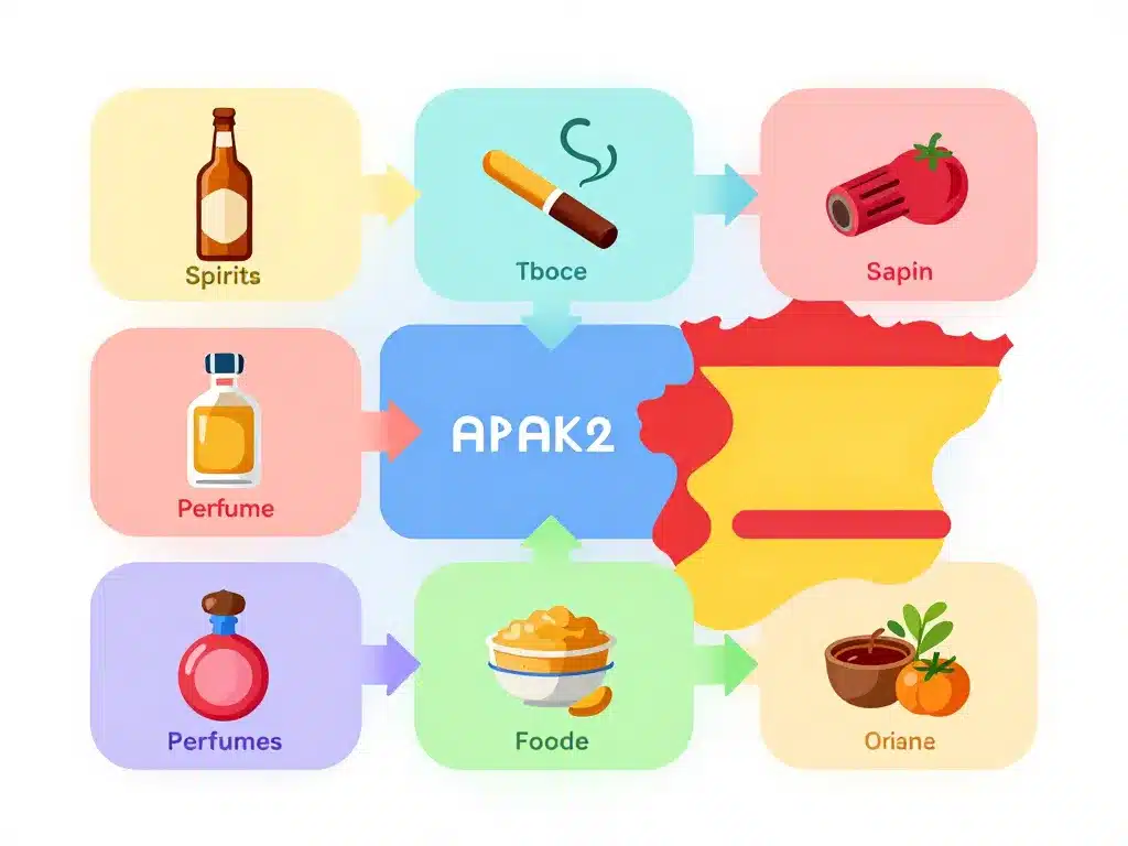 Concept produits douane dancharia Espagne