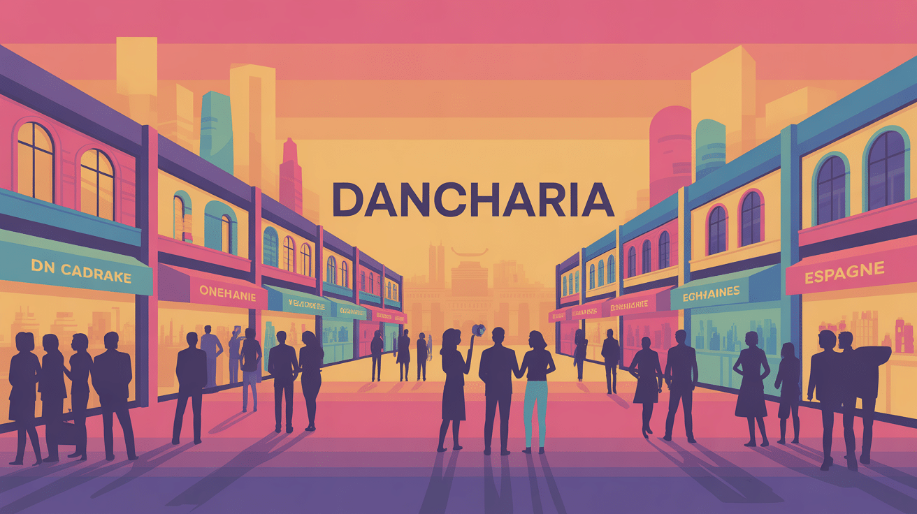 Illustration zone commerciale dancharia France Espagne