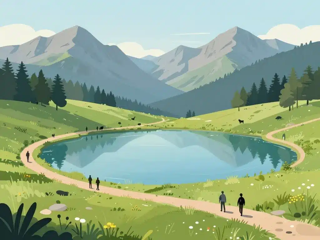 promenade autour du lac d'Estaing