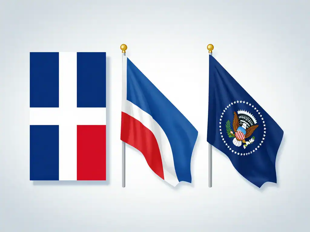 Variantes officielles drapeau Islande diagramme comparatif