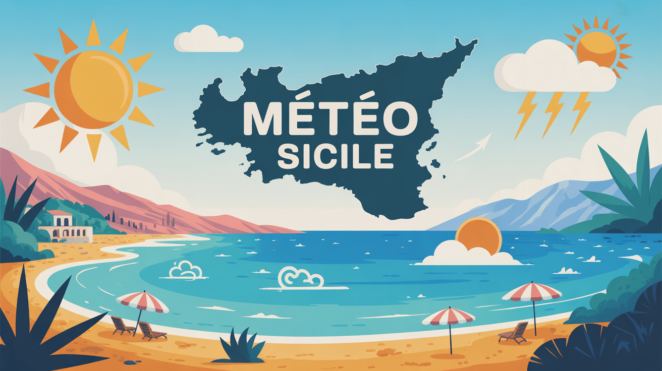 Illustration meteo Sicile soleil mer montagnes