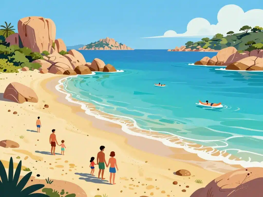 Plages Olbia Sardaigne sable doré eaux claires