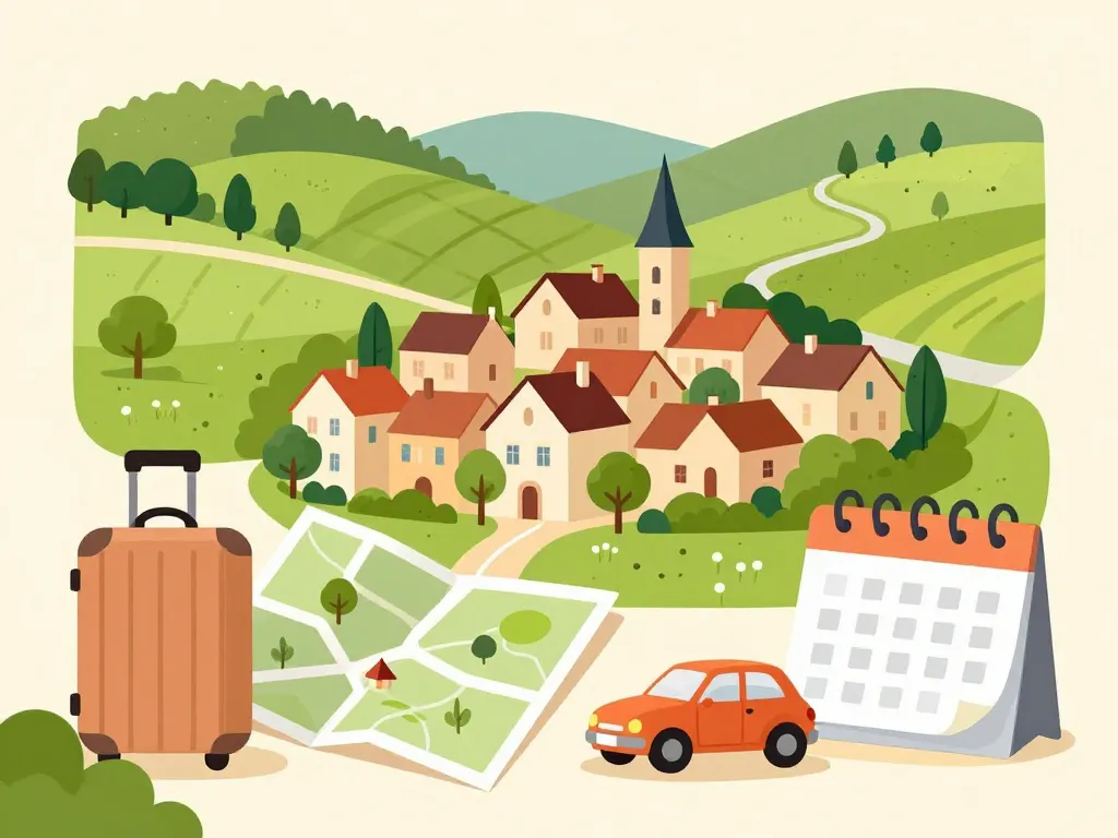 Préparer séjour Saint Malo du Bois carte valise bocage