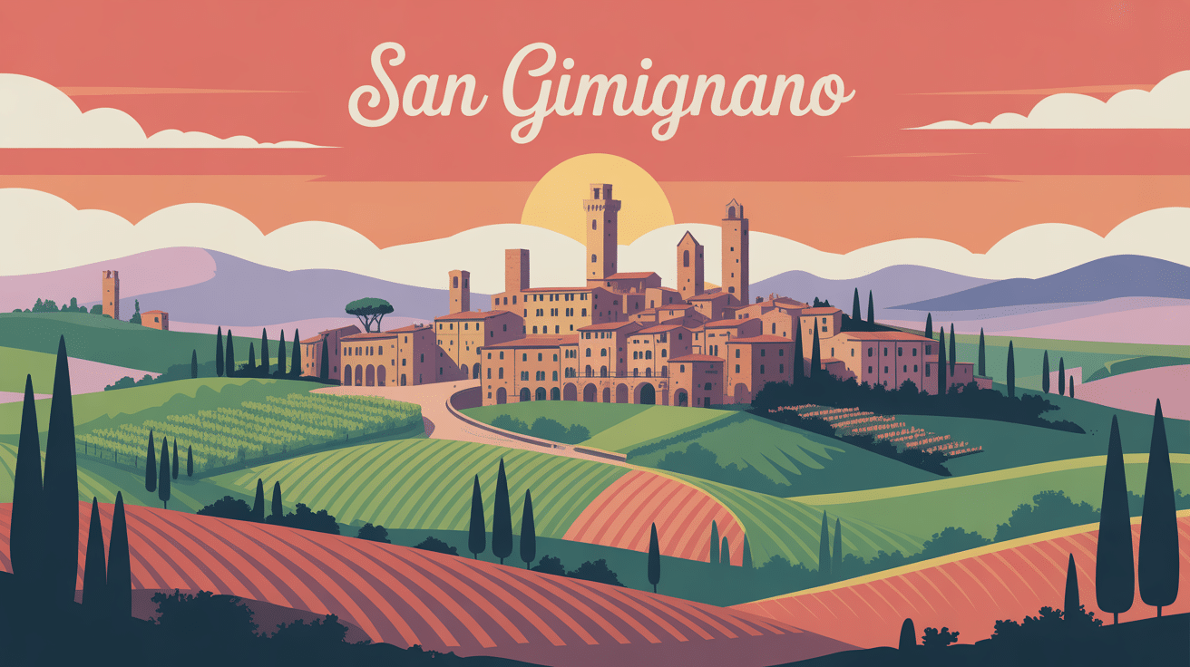 San Gimignano tours médiévales sur collines toscanes