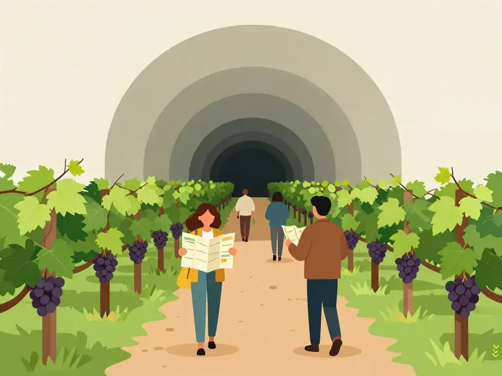 Préparer visite Terra Vinea, accès vignobles et descente