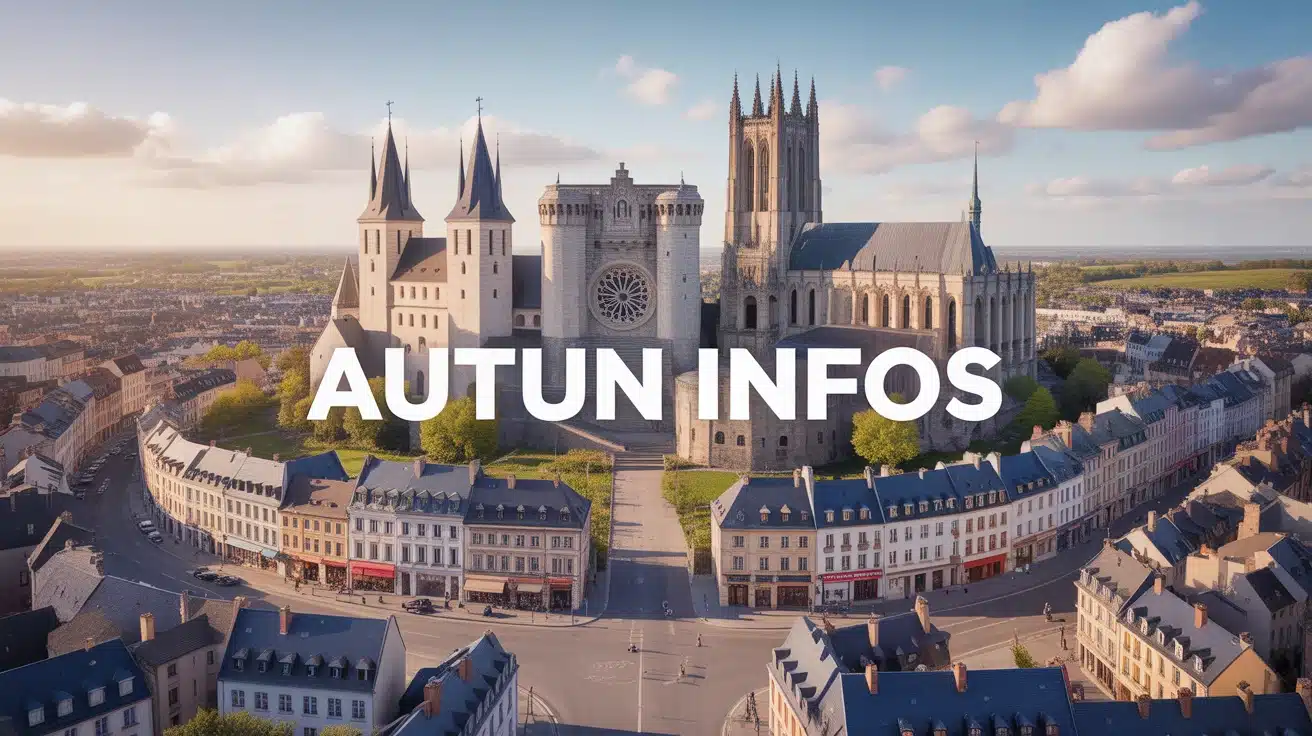 Illustration Autun infos ville médiévale et moderne fusion