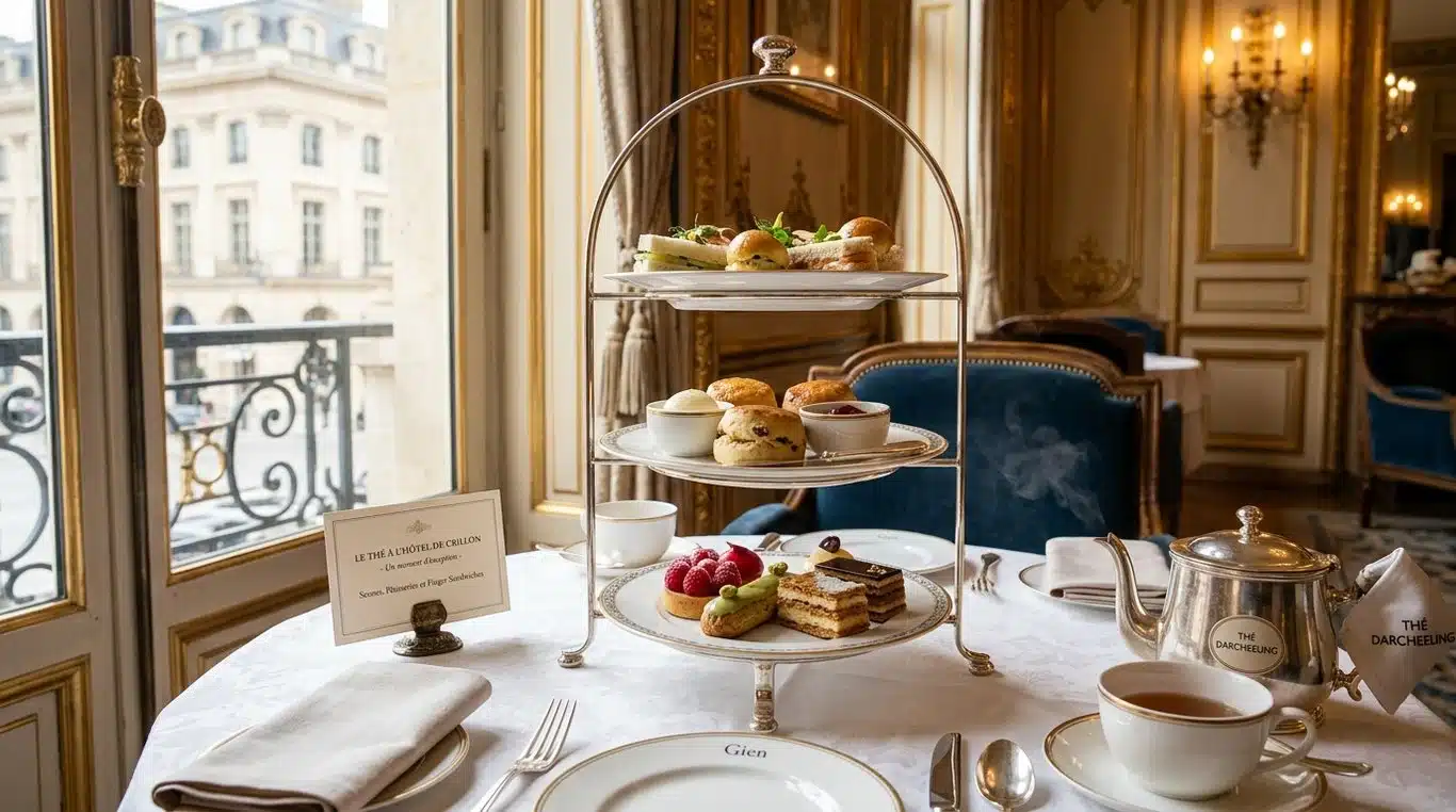 Expérience de tea time de luxe dans un palace parisien