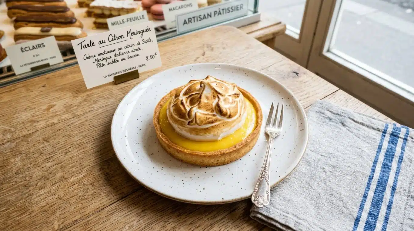 Tarte au citron meringuée traditionnelle