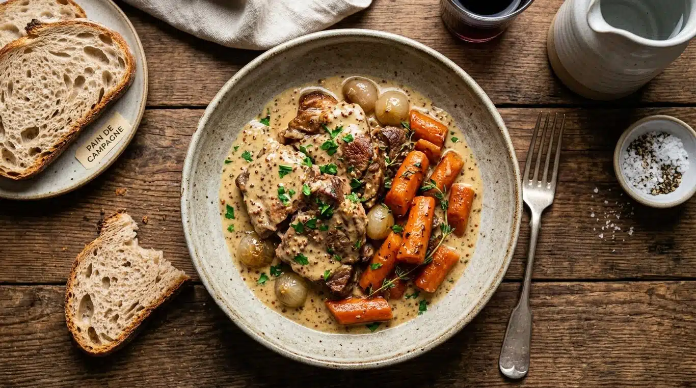 Palette de porc à la moutarde cuite au Cookeo