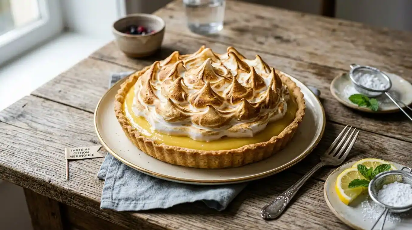 Tarte au citron meringuée maison
