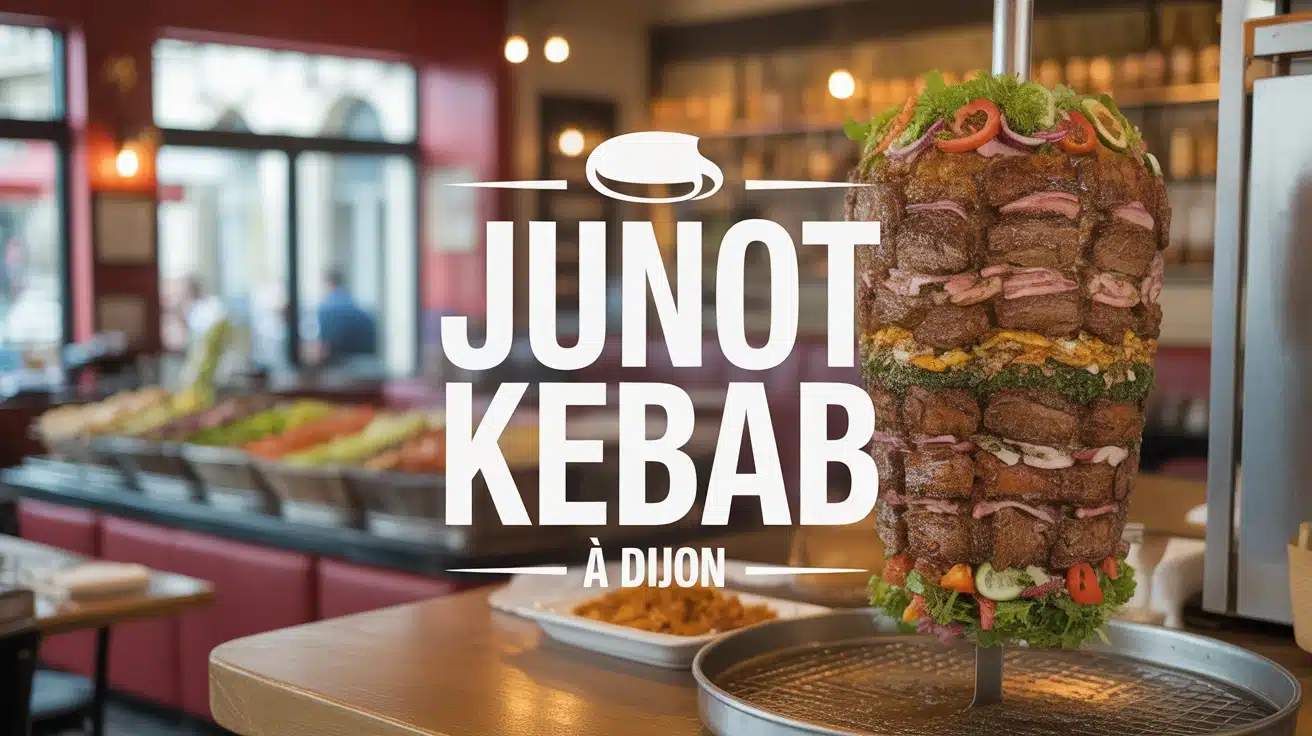 Ambiance restaurant Junot Kebab Dijon avec broche viande et épices