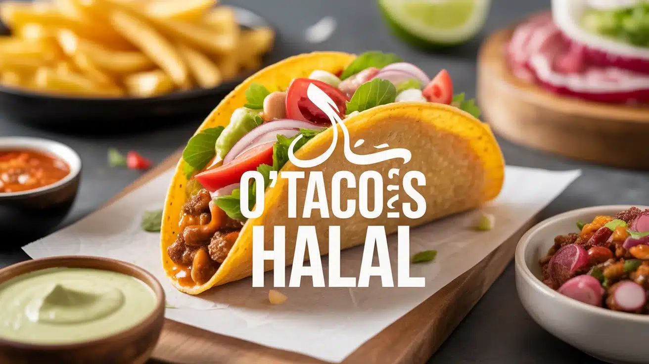 Illustration O'Tacos halal avec ingrédients visibles