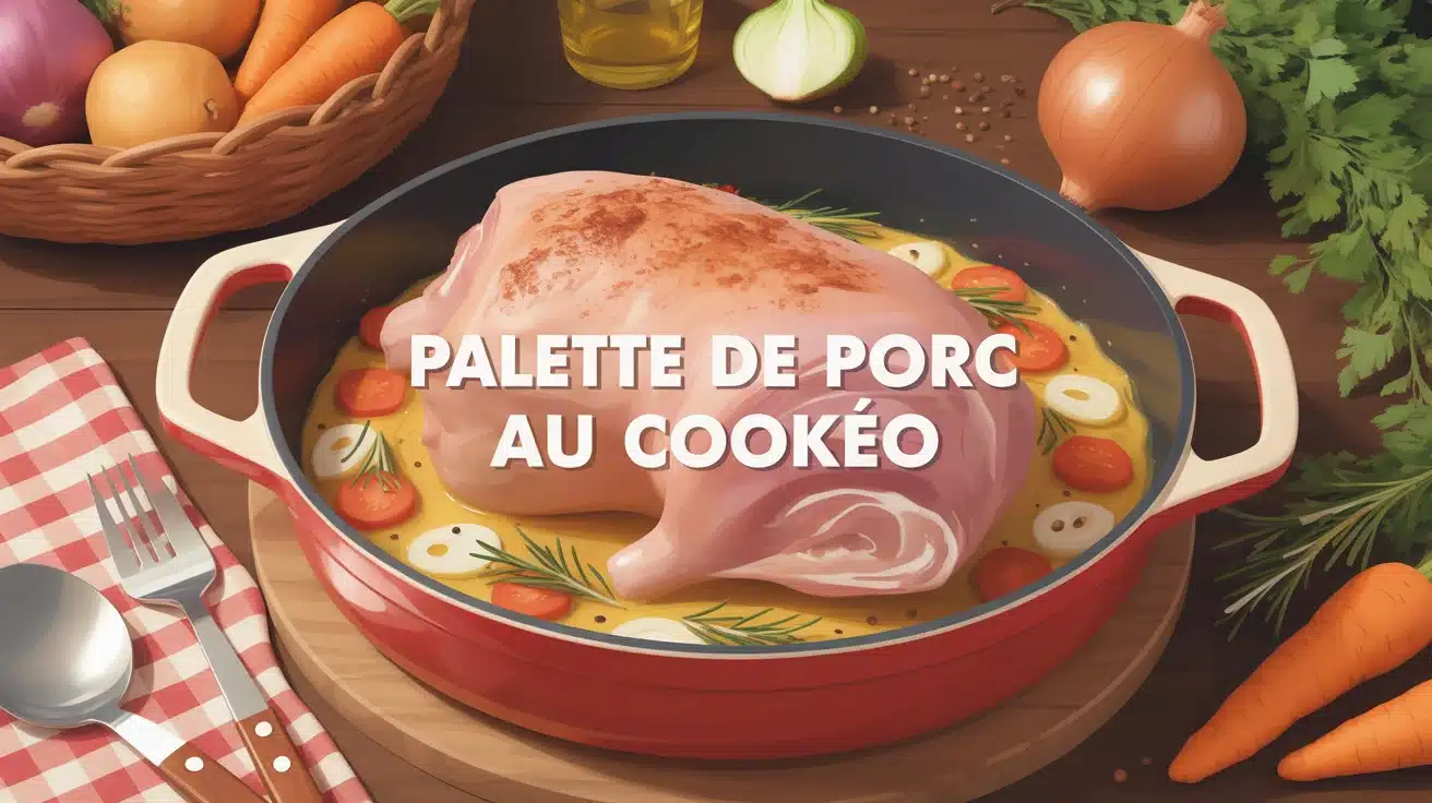 palette de porc au Cookeo dans cocotte avec légumes