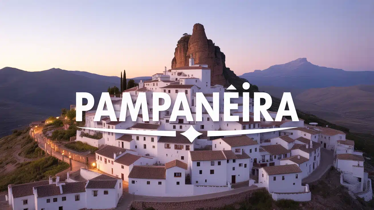 Village blanc Pampaneira sur montagne Sierra Nevada