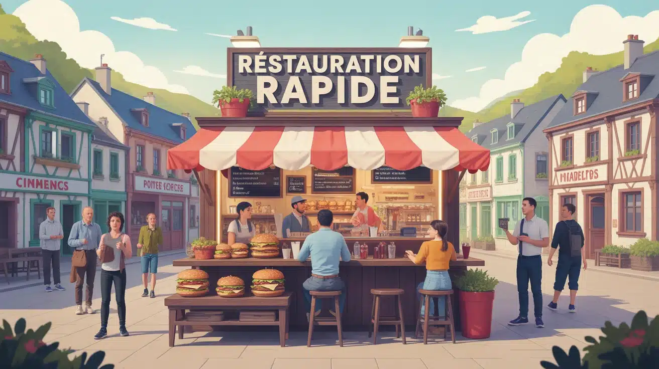 comptoir snack restauration rapide village Maurs