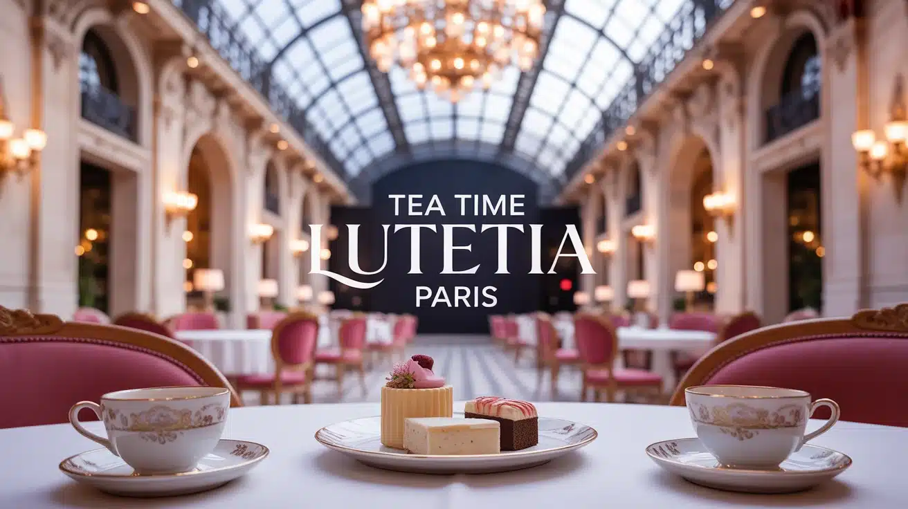 Tea Time Lutetia Paris salon art déco avec pâtisseries fines