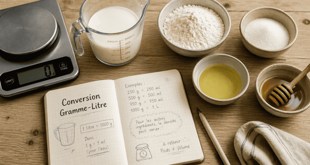 conversion gramme litre cuisinemoiunmouton balance verre doseur farine
