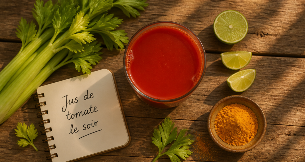 Jus de tomate le soir : bienfaits, risques digestifs et conseils de consommation