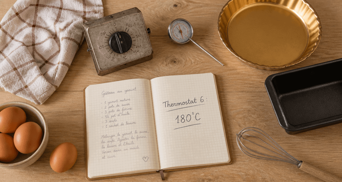 thermostat 6 sur plan de travail avec ustensiles