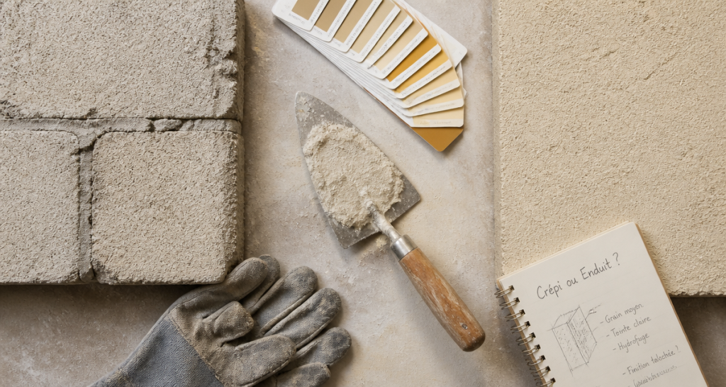 Crépi ou enduit extérieur : comment choisir la finition idéale pour votre façade ?