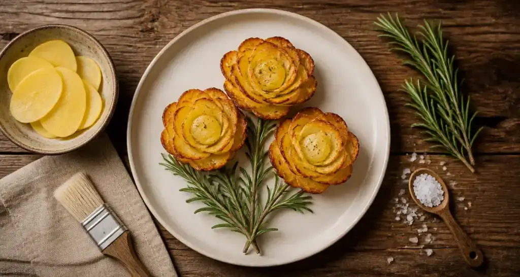 Fleur de pomme de terre : 4 astuces pour réussir une rose croustillante et fondante