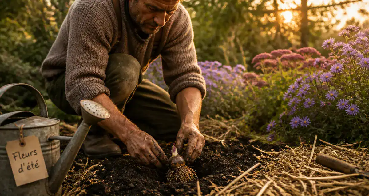 que planter en juillet août fleurs bulbes asters jardin