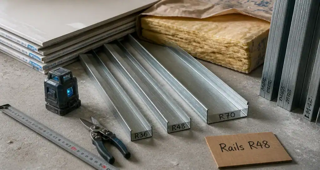 Rails pour placo : 4 critères techniques pour choisir la bonne ossature
