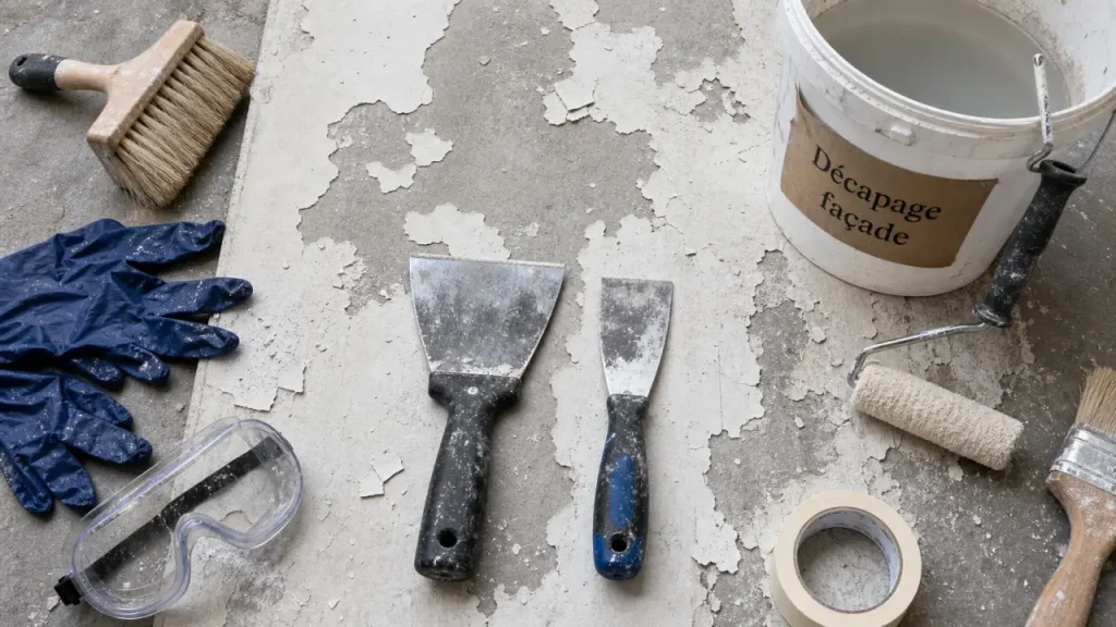Peinture de façade qui s’écaille : la méthode pour décaper sans abîmer le support