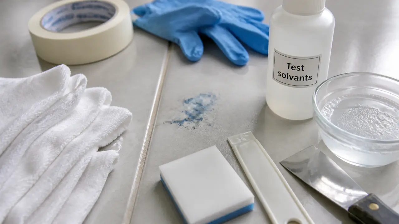 Nettoyer peinture sur carrelage sans rayer : solvants et vapeur, outils microfibre et éponge non abrasive
