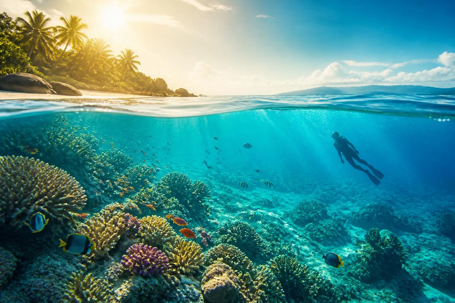Fonds marins tropicaux : destination, saison, niveau