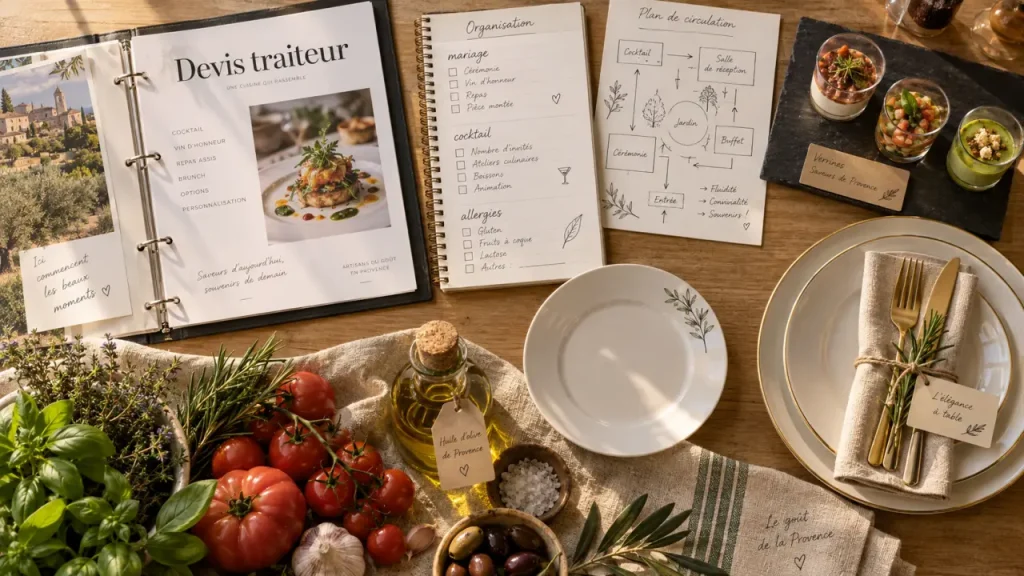 Traiteur à Aix-en-Provence : le devis qui évite un buffet mal dimensionné